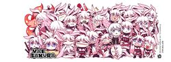  &gt;_&lt; 6+girls :3 :p absurdres angry animal_ears artist_request blue_eyes candy candy_apple check_artist chibi closed_eyes closed_mouth clothes_lift crying diaoxian_kuangmo drinking eating_hair food fox_ears hair_between_eyes happy heart highres holding holding_food holding_weapon honkai_(series) honkai_impact_3rd kallen_kaslana katana long_hair long_sleeves multiple_girls nun official_art open_mouth panties pink_hair purple_eyes sad second-party_source simple_background sitting skirt skirt_lift sleeping smile striped_clothes striped_panties surprised sword tongue tongue_out underwear v weapon white_background white_hair yae_sakura yae_sakura_(gyakushinn_miko) 