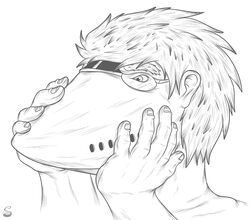  aircraft anthro avoid_posting human living_aircraft living_machine living_vehicle machine male mammal mid_transformation monochrome partial_transformation sarvak snout solo transformation vehicle 