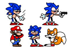  anthro canid canine dorkly drugs eulipotyphlan fox group gun hedgehog human male male/male mammal mario mario_bros multi_tail nintendo ranged_weapon sega sonic_for_hire sonic_the_hedgehog sonic_the_hedgehog_(series) superiorfox tail tails weapon 