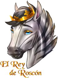  2020 3:4 alpha_channel anthro crown digital_media_(artwork) equid equine headgear kaeldu king mammal quillu royalty sticker telegram_sticker zebra 