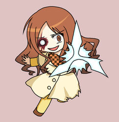  bad_id bad_pixiv_id brown_hair chibi female long_hair lowres mugino_shizuri pantyhose rizaki_kyou solo toaru_majutsu_no_index 