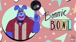  2021 5_fingers anthro anthrofied bow_tie bowling_ball colored_nails eyebrows fanmade_design_glamrock_bonnie fingernails fingers five_nights_at_freddy&#039;s five_nights_at_freddy&#039;s:_security_breach glamrock_bonnie_(fnaf) hi_res humanoid lagomorph leporid male mammal nails purple_fingernails purple_nails rabbit red_eyes scottgames solo sondinker_fazbear&#039;s steel_wool_studios 