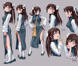  :d ^_^ artist_name ass blue_dress blue_footwear brown_eyes brown_hair china_dress chinese_clothes closed_eyes commentary cropped_torso dress earrings expressions eyeball_bracelet_girl_(fkey) female fkey flats from_behind from_side full_body grey_background hair_between_eyes hair_ribbon hand_on_own_hip hand_up hands_on_own_hips hands_up head_rest head_tilt jewelry kneehighs long_hair long_sleeves looking_at_viewer mole mole_under_eye multiple_views open_mouth original parted_lips profile reference_sheet ribbon scabbard sheath sheathed shirt shoes side_slit signature simple_background smile socks standing sword symbol-only_commentary thighs translation_request two_side_up upper_body weapon white_ribbon white_shirt white_socks wide_sleeves yin_yang yin_yang_earrings 