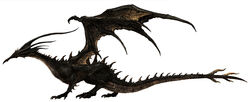  absurd_res black_dragon_kalameet claws dark_souls digitigrade dragon european_mythology feral fromsoftware hi_res horn male male_(lore) membrane_(anatomy) membranous_wings mythological_creature mythological_scalie mythology nude official_art scalie simple_background solo tail unknown_artist western_dragon white_background wings 