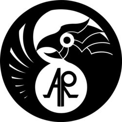  2016 alpha_channel ambiguous_gender avian beak bird black_and_white black_text circle digital_drawing_(artwork) digital_media_(artwork) facial_markings falcon falconid feathered_wings feathers feral head_markings logo machine markings misleading_thumbnail monochrome official_art open_beak open_mouth peregrine_falcon robot scp_foundation side_view silhouette simple_background solo spread_wings sunnyclockwork tear_(marking) text those_twisted_pines transparent_background wings 