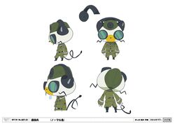  antique_phone drooling goggles i_can_friday_by_day! japan_animator_expo military military_uniform no_humans official_art phone rotary_phone signaller_(i_can_friday_by_day!) squirrel tail take_(illustrator) uniform 