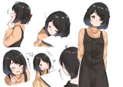  +++ 1boy :d ;d ^^^ black_dress black_hair blush bow braid brother_and_sister brown_shirt closed_eyes closed_mouth commentary_request dress female hairbow head_rest head_tilt kotatsu long_sleeves looking_at_viewer multiple_views one_eye_closed open_mouth original red_bow shirt siblings sleepy sleeveless sleeveless_dress smile star_(symbol) suzunari_raiga suzunari_shizuku table translated yuki_arare 