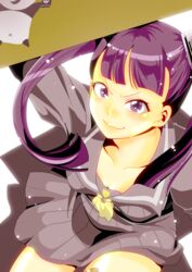  :| bad_id bad_pixiv_id bandaid black_sailor_collar box closed_mouth commentary_request female gyakuten_saiban myriam_scuttlebutt phoenix_wright:_ace_attorney_-_dual_destinies pncnmmm purple_eyes purple_hair sailor_collar school_uniform solo themis_legal_academy_school_uniform twintails v-shaped_eyebrows 