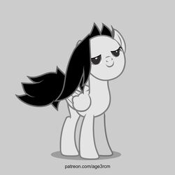  1:1 age3rcm animated cuddling dancing equid equine fan_character female feral friendship_is_magic grey_background hasbro headbang hooves horse mammal my_little_pony pony short_playtime simple_background solo 