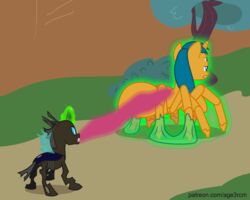  5:4 age3rcm ambiguous_gender animated arthropod changeling duo fan_character feral friendship_is_magic hasbro hooves hybrid magic male my_little_pony short_playtime spiderpony 