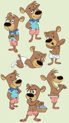  2017 anthro bear boo-boo_bear bottomwear clothing cseed hanna-barbera male mammal shorts solo underwear yogi_bear 