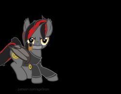  age3rcm animated black_background equid equine fan_character female feral gun hasbro hooves horse mammal mouthgun my_little_pony pony ranged_weapon shooting short_playtime simple_background solo weapon 