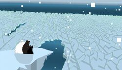  7:4 ambiguous_gender animated bear digital_media_(artwork) feral group ice kallik_(seekers) lusa_(seekers) mammal pixel_(artwork) pixel_animation redxw_(artist) seekers short_playtime snow snowing toklo_(seekers) trio 