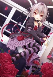  dutch_angle female female gothic_lolita hapymaher heels lolita_fashion looking_at_viewer md5_mismatch naitou_maia resized tail thighhighs wakagi_repa 