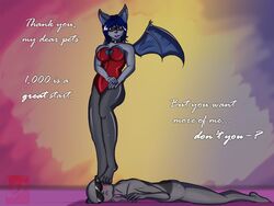  4:3 anon anthro bat bodysuit clothing conditional_dnp duo eyewear female grinn3r latex legwear male mammal mask mistress_ruby nude pinup pose skinsuit stepping_on_face stockings sunglasses tight_clothing wings 