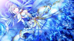  16:9 applique_(company) asami_asami blue_hair female game_cg long_hair queen_lapis_lazuli re:birth_colony 