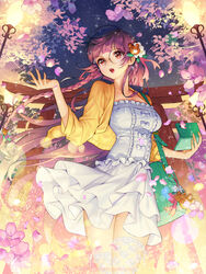  dress furyou_michi_~gang_road~ megane see_through soo_kyung_oh thighhighs 