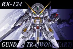  advance_of_zeta beam_rifle character_name commentary_request energy_gun gundam mecha memento_vivi no_humans robot tr-6_woundwort typo weapon zoom_layer 