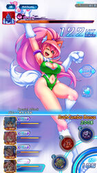  :d absurdres animal_ears animal_hands armor blush breasts cat_ears cat_tail cleavage cleavage_cutout closed_mouth clothing_cutout female gloves heart_cutout helmet highres large_breasts leotard long_hair looking_at_viewer millie_chliette navel open_mouth perisie_(star_ocean) pink_hair ponytail red_eyes roddick_farrence ryoi short_hair smile star_ocean star_ocean_first_departure tail 