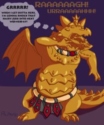  activision anthro asfr aurification belly bondage bondage bottomwear bound clothing dragon english_text frozen gold_(metal) hi_res horn immobile inanimate_transformation loincloth magnus_(spyro) muscular mythological_creature mythological_scalie mythology objectified overweight paphvul petrification rescued_dragons_(spyro) roaring scalie sculpture solo spyro_reignited_trilogy spyro_the_dragon statue stuck tail text thought_bubble transformation trapped 