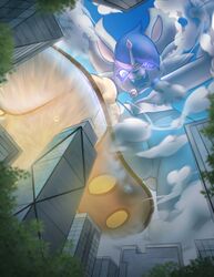  aircraft airplane angry anthro atmospheric_perspective bell body_size_growth building building_destruction cinderace cindey cindey_cinderace city city_background city_destruction clothing destruction digital_media_(artwork) earth fan_character feet female foot_fetish foot_focus fur generation_8_pokemon giga gigantamax_pokemon hi_res lagomorph leporid macro male mammal micro nintendo paws planet plant pokemon pokemon_(species) rabbit size_transformation transformation tree tyrnn vehicle white_body 