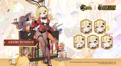  ;p abercrombie_(azur_lane) abercrombie_(mischief_on_the_rocks)_(azur_lane) animal_ears azur_lane bar_stool beer_mug bird black_bow black_bowtie black_leotard black_pantyhose blonde_hair blue_eyes bottle bow bowtie breasts character_name chick chili_pepper closed_eyes cocktail_glass copyright_name covered_navel cup drinking_glass expressions fake_animal_ears female hair_ornament highres holding holding_cup holding_tray jacket kinjo_kuromomo legs leotard long_hair manjuu_(azur_lane) meowfficer_(azur_lane) mug official_alternate_costume official_art one_eye_closed open_mouth panda pantyhose playboy_bunny promotional_art rabbit_ears red_jacket second-party_source small_breasts smile solo stool strapless strapless_leotard thigh_strap tongue tongue_out tray x_hair_ornament zoom_layer 