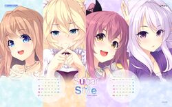  calendar fuyutsuki_kaname game-style kusunoki_hare minami_mao morisumi_ichika smee sugar_*_style taniyama-san wallpaper 