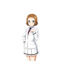  a-rise artist_request blazer blush brown_hair female green_eyes hand_on_own_chest hand_on_own_hip jacket kira_tsubasa looking_at_viewer love_live! love_live!_school_idol_festival love_live!_school_idol_project necktie official_art pleated_skirt school_uniform short_hair skirt smile solo striped striped_necktie transparent_background uniform utx_school_uniform 