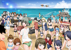  &gt;_&lt; 1boy 6+girls :d ^^^ ^_^ aged_down aged_up ahoge akatsuki_(kancolle) akatsuki_(spacecraft) alternate_costume antenna_hair aoki_hagane_no_arpeggio ass atago_(kancolle) backpack bag beach black_hair black_skirt blonde_hair blue_hair blush blush_stickers bow bra breasts brown_hair camera choukai_(kancolle) closed_eyes commentary_request cosplay dated_commentary day double_bun eyepatch flat_cap folded_ponytail glasses green_bow grey_hair hair_bun hair_ornament hairbow hairclip haruna_(aoki_hagane_no_arpeggio) haruna_(aoki_hagane_no_arpeggio)_(cosplay) haruna_(kancolle) hat hayabusa_(spacecraft) hayabusa_(spacecraft)_(costume) headgear headphones hibiki_(kancolle) hiei_(kancolle) high_ponytail highres hiryuu_(kancolle) holding_hands houshou_(kancolle) hyuuga_(aoki_hagane_no_arpeggio) hyuuga_(kancolle) ikazuchi_(kancolle) inazuma_(kancolle) jewelry jintsuu_(kancolle) js_souryuu_(kancolle) jun&#039;you_(kancolle) kantai_collection kirishima_(kancolle) kongou_(kancolle) lens_flare long_hair maya_(kancolle) medium_breasts microphone multiple_girls mutsu_(kancolle) nagato_(kancolle) naka_(kancolle) name_tag neckerchief nose_blush ocean oerba_yun_fang one-piece_swimsuit open_mouth outdoors oversized_clothes pleated_skirt ponytail randoseru ring ryuujou_(kancolle) samidare_(kancolle) sand sandals school_swimsuit school_uniform see-through sendai_(kancolle) serafuku short_hair side_ponytail sitting skirt small_breasts smile souryuu_(kancolle) sparkle sweat swimsuit takao_(aoki_hagane_no_arpeggio) takao_(kancolle) tenryuu_(kancolle) translated twintails underwear verniy_(kancolle) water wedding_ring xd yano_toshinori yuubari_(kancolle) 