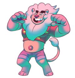  alien alpha_channel anthro artsy belly_gem biped blush cartoon_network claws diamond_(gem_species) digital_media_(artwork) felid fluffy front_view full-length_portrait fur fusion gem lion lion_(steven_universe) male mammal outline pantherine pawpads pink_body pink_fur portrait simple_background smile solo star steven_quartz_universe steven_universe stion transparent_background white_outline 