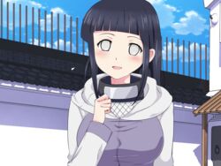  artist_request black black_hair blush female grey_eyes hair hyuga_hinata hyuuga_hinata kunoichi naruto wallpaper 