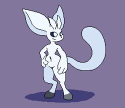  digital_media_(artwork) flat_chested fur hi_res isagoodfriend male ori_(ori) ori_(series) pixel_(artwork) white_body white_fur wide_hips 