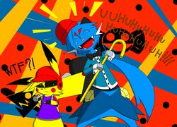  2014 2015 2016 ^_^ abstract_background armor baseball_bat bat_(object) better_version_at_source bivalve bow_tie candyman cane closed_eyes clothing crossover dewott exclamation_point fingerless_gloves generation_1_pokemon generation_5_pokemon gloves handwear hat headgear headwear helmet humanoid insane laugh lethal_league male mammal marine mollusk mouse murid murine mustelid nintendo otter pikachu pokemon pokemon_(species) question_mark raptor_(lethal_league) rodent scallop shell shirt sketchsuke smile tank_top teeth top_hat topwear walking_stick what 