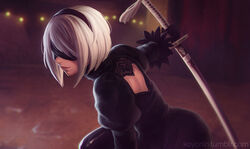  clockwork-cadaver nier_automata tagme watermark yorha_unit_no._2_type_b 