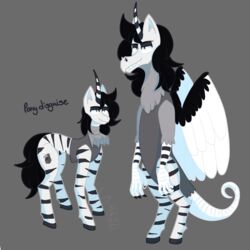  1:1 absurd_res chimera clown creepscomic creepypasta crossover digital_media_(artwork) draconequus equid equine hasbro hi_res horn laughing-frankie laughing_jack laughingjack mammal my_little_pony mythological_creature mythological_equine mythology unicorn zerba 