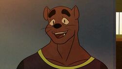  16:9 animated anthro blinking border brown_body clothed clothing fangs finally_faded gesture hi_res high_framerate looking_back male mammal muscular muscular_anthro muscular_male mustelid otter raul_(finally_faded) shirt short_playtime showing_teeth simple_background smile solo standing teeth topwear whiskers white_border widescreen youtube 