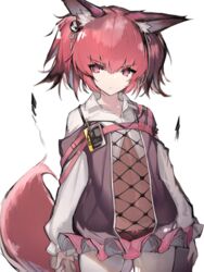  animal_ear_fluff animal_ears arknights book cowboy_shot female fox_ears fox_girl fox_tail frilled_skirt frills hair_ornament highres long_sleeves looking_at_viewer morte_(arknights) panties pantyhose pink_hair red_eyes red_panties scowl shamare_(arknights) shirt short_hair simple_background skirt solo standing strap_slip stuffed_animal stuffed_toy symbol-shaped_pupils tail twintails underwear v-shaped_eyebrows white_background white_pantyhose white_shirt yki 