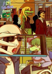  absurd_res accessory alien alien_humanoid animal_humanoid anon_(snoot_game) anthro artist_name bald baryonyx big_breasts biped black_bottomwear black_clothing black_hair black_legwear black_pants black_shirt black_topwear blue_clothing blue_jacket blue_topwear blush bottomwear brazil brazilian_flag brazilian_mythology breasts brown_body brown_skin building camera canon_couple carnival_(holiday) cavemanon_studios cdepraxis cellphone ceratopsian classroom claws clothed clothed_anthro clothed_female clothing colored confetti cuca_(brazilian_mythology) digital_media_(artwork) dinosaur disability electronics english_text eyebrow_through_hair eyebrows eyewear fan_character fang_(gvh) fangs feathered_wings feathers female fingers footwear freckled_face freckles front_view goodbye_volcano_high green_body green_hair green_scales grey_eyes grey_hair hair half-closed_eyes hand_on_cheek hat headband headgear headwear hi_res holding_object holding_phone holidays hoodie horn house human humanoid humanoid_hands i_wani_hug_that_gator inco_(iwhtg) inside jacket legwear logo long_hair long_tail looking_at_viewer male mammal medium_hair meme multi_horn murid murine narrowed_eyes non-mammal_breasts not_furry olivia_halford open_mouth ornithischian pants paraplegic phone pink_body pink_hair portrait portuguese_text poster prehistoric_species pterodactylus pterosaur puppet purple_body purple_clothing purple_hair purple_hoodie purple_topwear rat red_clothing red_shirt red_topwear reed_(gvh) reptile rodent scales scalie school shaded shadow shirt shoes short_hair silvio_santos sitting sleeveless_shirt smartphone smile snoot_game snout solo spinosaurid standing sunglasses sunglasses_on_face tail tank_top teeth text theropod three-quarter_portrait top_hat topwear torn_clothing torn_legwear translucent translucent_hair triceratops trish_(gvh) vehicle wheelchair white_body white_hair white_skin wings yellow_sclera zena_dfoutainn 
