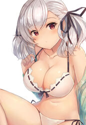  bikini cleavage girls_frontline motokonut spas-12_(girls_frontline) swimsuits 