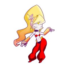  1:1 2014 alpha_channel android blonde_hair breasts closed_eyes cosplay female hair humanoid machine midriff navel not_furry pivot robot robot_humanoid shantae shantae_(series) simple_background solo transparent_background wayforward zedrin 