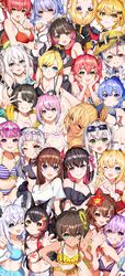  2019 6+girls absurdres ahoge akai_haato akai_haato_(hololive_summer_2019) aki_rosenthal animal_ears azki_(hololive) bikini black_bikini blonde_hair blue_bikini blue_eyes blue_hair breasts brown_hair cat_ears cat_girl cleavage dark-skinned_female dark_skin demon_girl demon_horns dog_ears dog_girl eyewear_on_head floral_print fox_ears fox_girl frilled_bikini frills green_eyes green_hair hair_ribbon hat heterochromia highres himemori_luna hololive horns hoshimachi_suisei houshou_marine inugami_korone large_breasts lion_ears lion_girl long_hair looking_at_viewer medium_breasts minato_aqua minato_aqua_(hololive_summer_2019) multicolored_hair multiple_girls murasaki_shion murasaki_shion_(hololive_summer_2019) nakiri_ayame nakiri_ayame_(hololive_summer_2019) natsuiro_matsuri natsuiro_matsuri_(hololive_summer_2019) navel nekomata_okayu ookami_mio ookami_mio_(hololive_summer_2019) oozora_subaru oozora_subaru_(hololive_summer_2019) open_mouth pointy_ears purple_bikini purple_eyes r_h_0502 red_bikini red_eyes red_hair ribbon roboco-san sakura_miko sakura_miko_(hololive_summer_2019) shirakami_fubuki shirakami_fubuki_(hololive_summer_2019) shiranui_flare shirogane_noel shirogane_noel_(summer_2020) shishiro_botan short_hair small_breasts smile stomach streaked_hair striped_bikini striped_clothes sunglasses swimsuit tokino_sora two-tone_hair usada_pekora v v_over_eye virtual_youtuber white_bikini white_hair wolf_ears wolf_girl yellow_bikini yellow_eyes yozora_mel yuzuki_choco 