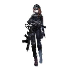  ar-15 arknights ash_(rainbow_six_siege) baseball_cap black_footwear black_gloves black_hat black_jacket black_pants black_theme boots braid brown_hair female full_body gloves gun hat heibaise_jiangshi highres holding holding_gun holding_weapon jacket knee_pads long_hair official_art pants rainbow_six_siege rifle single_braid solo standing sunglasses tachi-e transparent_background weapon 