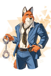  2022 2:3 absurd_res anthro belt belt_buckle blacksad blue_clothing blue_suit bottomwear buckle canid canine clock clothing cuff_(restraint) fan_character fox fur gradient_background handcuffs hi_res leo-artis lidded_eyes lieutenant looking_at_viewer male mammal metal_cuffs multicolored_body multicolored_fur necktie orange_body orange_fur pants police police_badge police_officer restraints simple_background solo suit triangle_(shape) two_tone_body two_tone_fur watch white_body white_fur wristwatch 