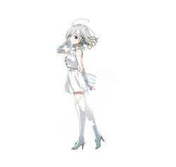  bare_shoulders boots bow braid dress eyebrows_visible_through_hair female full_body gem hairbow headphones high_heel_boots high_heels medium_hair multicolored_hair official_art purple_eyes sakuragi_ren sidelocks silver_hair simple_background solo standing thigh_boots thighhighs virtual_youtuber white_background wide_sleeves yuni_(yuni_channel) yuni_channel 