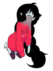  2017 3:4 adventure_time alpha_channel black_hair cartoon_network clothing discount-supervillain fangs female floating grey_body grey_skin hair humanoid humanoid_pointy_ears long_hair marceline_abadeer not_furry simple_background solo sweater teeth topwear transparent_background vampire 