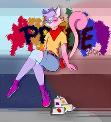  anthro candykat_(character) digital_media_(artwork) felid femboy lgbt_pride looking_at_viewer male mammal pride_colors simple_background six-stripe_rainbow_pride_colors solo text zhibita 