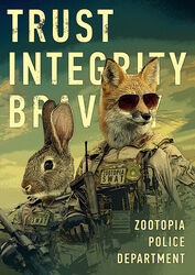  anthro ar-15 bulletproof_vest camo camo_clothing camo_print canid canine clothing combat_shirt disney duo eyewear fox hi_res holding_object holding_weapon lagomorph leporid mammal multicam pattern_clothing photo_manipulation police police_badge predator/prey rabbit realistic red_fox rostozz sunglasses swat tactical_gear third-party_edit true_fox weapon zootopia 