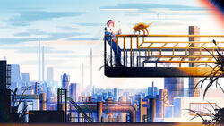  landscape neko tagme wallpaper wei_li 