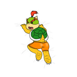  1:1 2018 bowser_jr. davidkyatt looking_at_viewer mario_bros nintendo solo young 