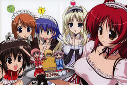  jpeg_artifacts komaki_manaka kouno_harumi kousaka_tamaki kusugawa_sasara maid nanako silfa to_heart to_heart_2 tonami_yuma yuzuhara_konomi 